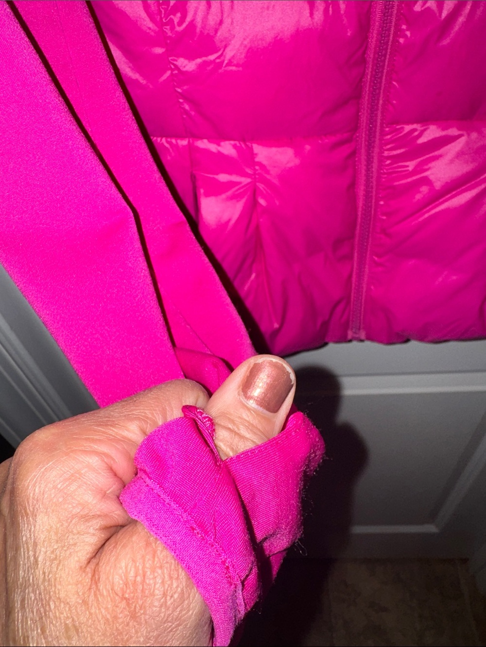 Calvin Klein Hot Pink Packable Quilted Puffer Jacket - Picture 6 of 6